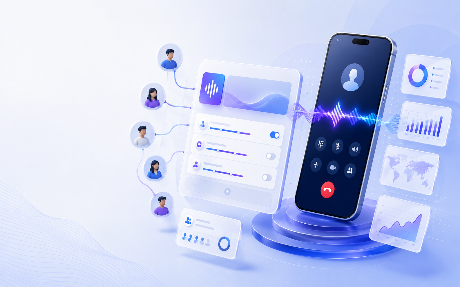 A01 sponsored caller tune concept or dashboard collage